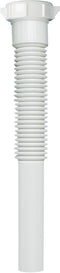Plumb Pak PP812-5 White Flex 'N Fix Extension Tube, 1-1/4" x 9", 9" Inlet