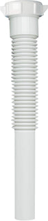 Plumb Pak PP812-5 White Flex 'N Fix Extension Tube, 1-1/4" x 9", 9" Inlet
