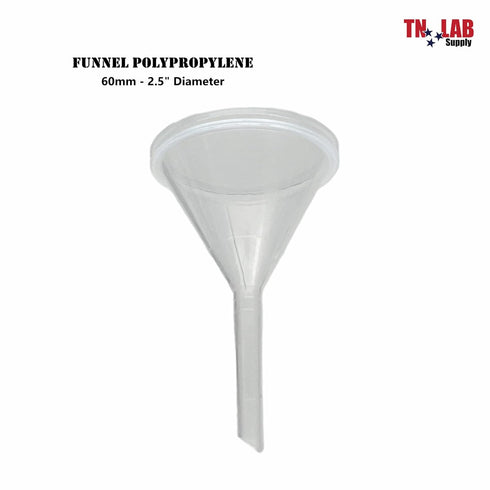 Funnel Polypropylene Plastic 60mm Diameter, 5-Pack
