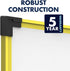 Quartet 24 x 18 Inches Industrial Magnetic Whiteboard with Yellow Frame (724120)
