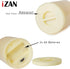 Set 1 3x4 inch iZAN of Outdoor Flameless LED Candle with Timer - Waterproof Plastic Flickering Battery Operated LED
