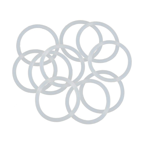 X AUTOHAUX Silicone O-Rings, 40mm OD 33.8mm ID 3.1mm Width VMQ Seal Gasket, White, Pack of 10
