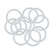 X AUTOHAUX Silicone O-Rings, 40mm OD 33.8mm ID 3.1mm Width VMQ Seal Gasket, White, Pack of 10