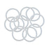 X AUTOHAUX Silicone O-Rings, 40mm OD 33.8mm ID 3.1mm Width VMQ Seal Gasket, White, Pack of 10