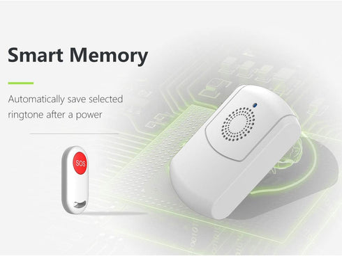 Caregiver Pager Wireless Call Button System, Personal Alert Panic Button for Home with Portable Pager (2 Receiver + 3