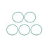 uxcell Fluorine Rubber O-Rings, 30mm OD 28mm ID 1mm Width FKM Seal Gasket for Machinery Plumbing, Green