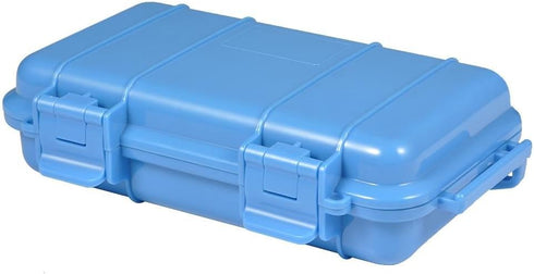 VGEBY Waterproof Box, Shockproof Dry Storage Box with Hard Plastic Protective Grip, Small, Blue
