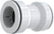 Keeney Insta-Plumb 1-1/2 in. Straight Tubing Coupling, Push Fit System, White