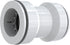 Keeney Insta-Plumb 1-1/2 in. Straight Tubing Coupling, Push Fit System, White