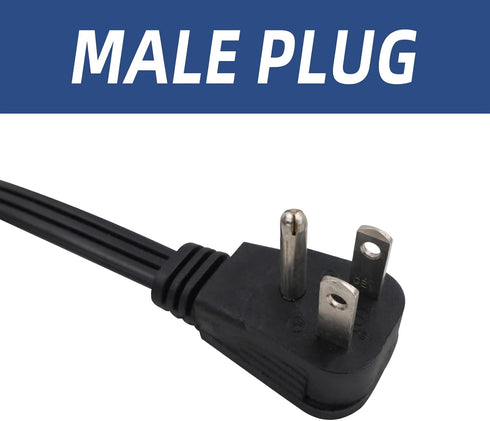 EP 9 Ft Heavy Duty Appliance Extension Cord, 14 Gauge 3 Prong SPT-3 Cable for Major Appliances