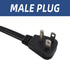 EP 9 Ft Heavy Duty Appliance Extension Cord, 14 Gauge 3 Prong SPT-3 Cable for Major Appliances