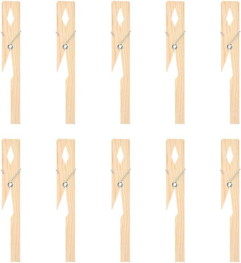 10Pcs Test Tube Holder Clamp Clip, Wood Test Tube Clip for Laboratory Equipment Testing Tool 18cm/7.1in Length