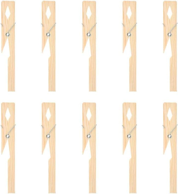 10Pcs Test Tube Holder Clamp Clip, Wood Test Tube Clip for Laboratory Equipment Testing Tool 18cm/7.1in Length