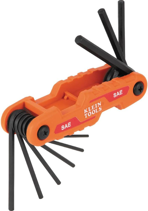 Cmpct Folding Hex Key Set, SAE & Metric