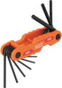 Cmpct Folding Hex Key Set, SAE & Metric