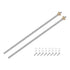 uxcell 2 Pcs 400mm / 16 Inch Tr8x4 Stainless Steel Lead Screw with T8 Brass Nut for CNC Machine, 3D Printer Z Axis