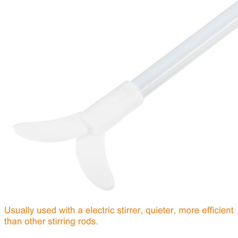 MECCANIXITY PTFE Electric Stirring Rod, 400x85mm Length Overhead Stirrer Mixer Shaft with Foldable Paddle