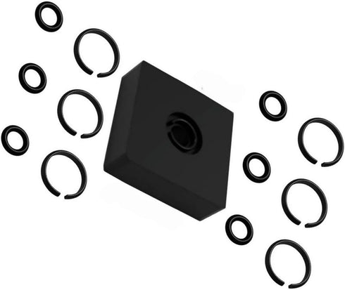 6 Sets 3/8" Retaining Ring Clip with O-Ring for Milwaukee Electric/Pneumatic Impact Wrench