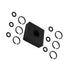 (4+4 Sets) 3/8 and 1/2" Impact Retaining Ring Clip with O-Ring for Milwaukee Electric/Pneumatic Wrench