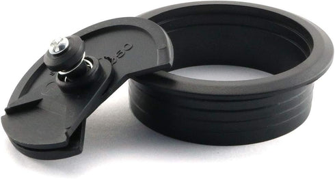2pcs 2 inch Desk Wire Cord Cable Grommets, Hole Cover for Office PC Desk Cable Organizer, Plastic Cover Black