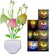 AUSAYE Sensor Led Night Light, Color Changing Plug-in LED Mushroom Light Dream