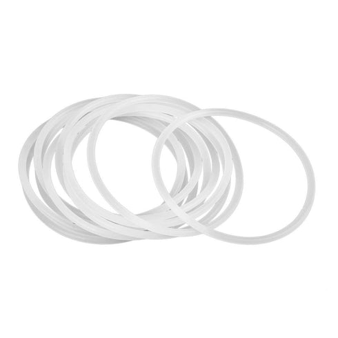 X AUTOHAUX Silicone O-Rings, Pack of 10, 70mm OD 63.8mm ID 3.1mm Width VMQ Seal Gasket for Pipe Repair