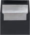 JAM PAPER A7 Foil Lined Invitation Envelopes - 5 1/4 x 7 1/4, Black Linen with Silver Foil, 50/Pack