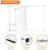 VIZ-PRO Magnetic Foldable White Board, 48 X 36 Inches, Dry Erase Whiteboard with Silver Aluminium Frame