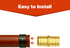 10 Pack PEX Fittings, 3/4" Straight Coupling Brass Fittings for PEX Tubing Pipe (3/4" Coupling)