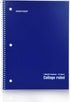 Mintra Office Spiral Notebooks - 6 Pack, Poly Cover, College Ruled, 70 Sheets for School, Office, Business, Professional