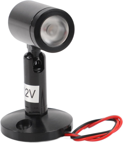 2PCS 12V Mini LED Spot Lights, Aluminum DC Rotatable LED Accent Spotlight for Showcase Display Cabinet Bedside Boat