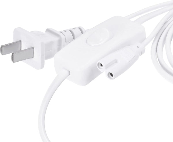 MECCANIXITY T5 T8 LED Tube Power Extension Cable with On/Off Switch, 5M Length Wire