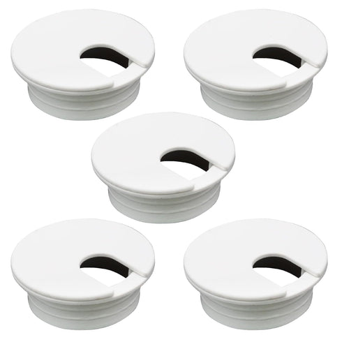 SOVNSG 5 Pcs Desk Grommet, 1-3/8" Plastic Cable Hole Cover, Wire Cord Organizer,