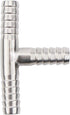 Beduan Stainless Steel 5/16" Hose Barb, 3 Way Tee T Shape Barbed Co2 Splitter Fitting
