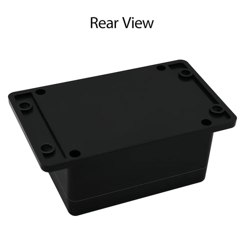 Junction Box IP65 Waterproof Dustproof ABS Plastic Electric Project Enclosure with Fixed Ear, Black, 4.5x3.5x2.2 inch