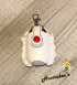 Santa Hand Sanitizer Holder Key Fob - Fun and Functional