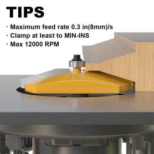 1/2 3-1/2-Inch Bevel Raised Panel Router Bits Shank for Cabinet Door, Diameter, Shaker Raised Cabinet Door Making Frame