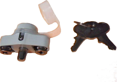 ABA Hurricane Shutter Lock, Hi Velocity Lock Kit, Accordion Shutter Hardware, White,
