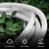 YOJOE 12/3 12 ft White Outdoor Extension Cord - 12 Gauge Heavy Duty SJTW 3 Prong Waterproof for Gardening