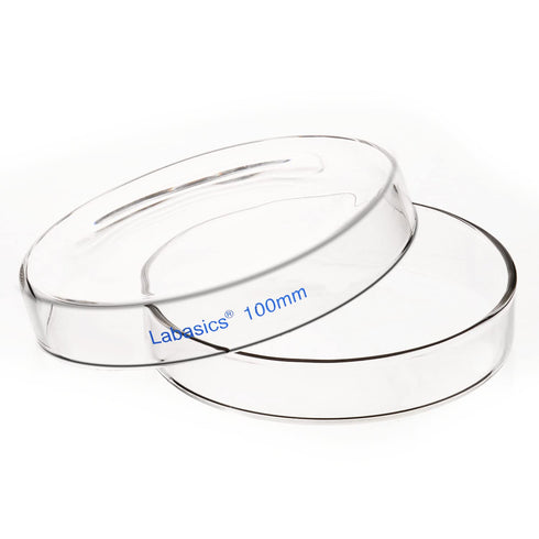 10pk Glass Petri Dishes - 100x20 mm Autoclavable Borosilicate Glass Cell Culture Dishes with Clear Lid