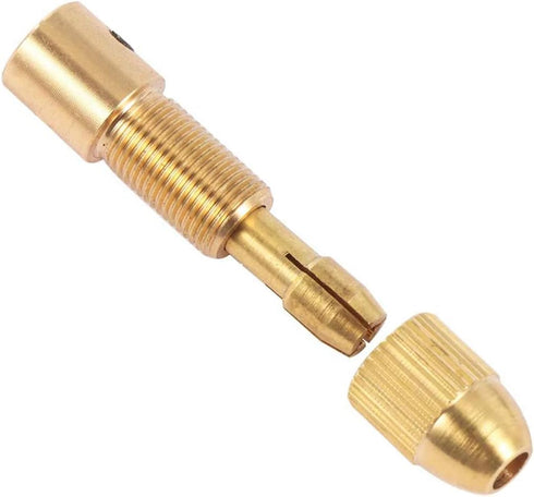 Mesee 3 Sets 0.5-3mm Brass Drill Chuck, Small Electric Drill Bit Collet Set with Allen Wrench