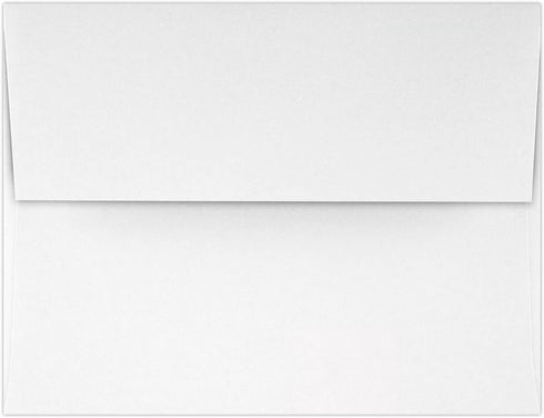 LUXPaper A2 Classic Crest Invitation Envelopes | 4 3/8" x 5 3/4" | Avon Brilliant White | 70lb. Text | 50 Qty