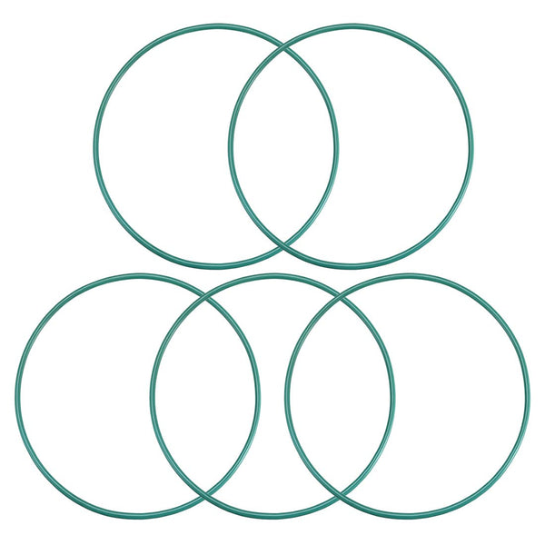 uxcell Fluorine Rubber O-Rings, Green, Pack of 5, 97mm OD, 92.2mm ID, 2.4mm Width FKM Seal Gasket for Plumbing