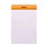 Rhodia Head Stapled Pad No14 A6+ Lined - 4 3/8" x 6 3/8" - Orange (14600C)