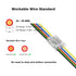 6-Pin 20-22 6-Line (10 Pack) RGBWW Connectors AWG | Solderless Wire Joiners for RGB+CCT Smart LED Lighting Extension