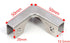 heyous 2PCS 6-8MM L-Shape Stainless Steel Glass Clamps Fish Tank Tile Reinforcement Corner Guard Glass Connector