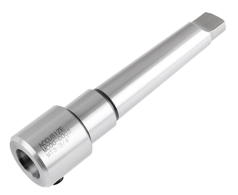 Accusize Industrial Tools Annular Cutter Arbor, Mt3 to 3/4'' Weldon Shank for Drill Press Annular Cutter