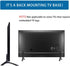 JGPIN TV Stand Legs Replacement Base, Black Tabletop TV Feet with Screws for Compatible Flat Screen TVs