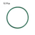 uxcell Fluorine Rubber O-Rings, 61mm OD 54.8mm ID 3.1mm Width FKM Seal Gasket for Machinery Plumbing, Green, Pack of 10
