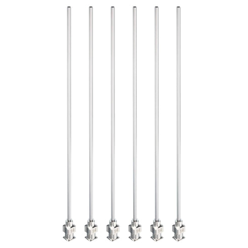PATIKIL 14Ga x 5 Inch Stainless Steel Dispensing Needle Tips - 6Pcs Blunt Tips Luer Lock for Thick Glue Ink
